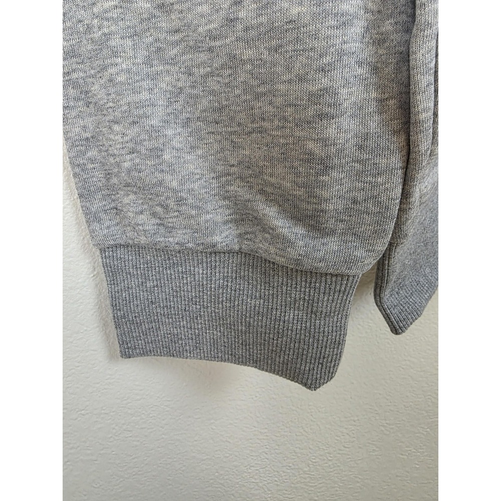 Adidas Sweatshirt Mens XL Gray Medium Grey Heather Logo Pullover Crewneck Fleece - Picture 6 of 13